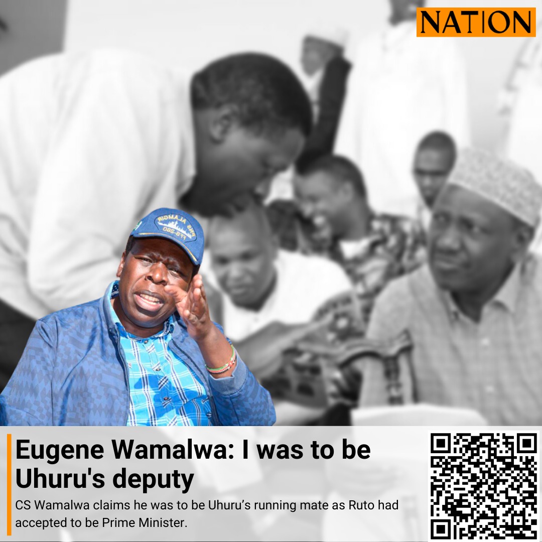 NationAfrica's tweet photo. CS Wamalwa says he was to be Uhuru’s running mate as Ruto had accepted to be PM.
https://t.co/pvof6A1VTh https://t.co/yysetT4pit