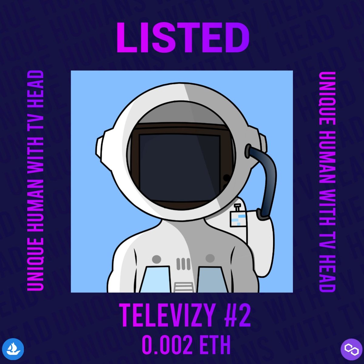 TelevizyNFT's tweet photo. Astronaut
Televizy #2

Available on @opensea 

Tags :
#NFT #NFTshill #NFTs #NFTdrop #NFTCommunity #NFTGiveaway #PolygonNFT https://t.co/LpyPaGGDdF