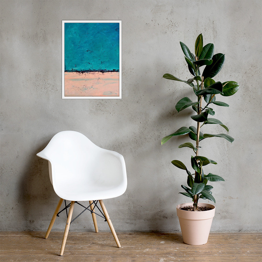 Excited to share the latest addition to my #etsy shop: Night sky. Abstraction.#2 Modern painting Poster Wall decoration interior decor printed art digital printing contemporary white frame etsy.me/3K9A6V4 #framed #bedroom #vertical #green #anniversary #stpatric