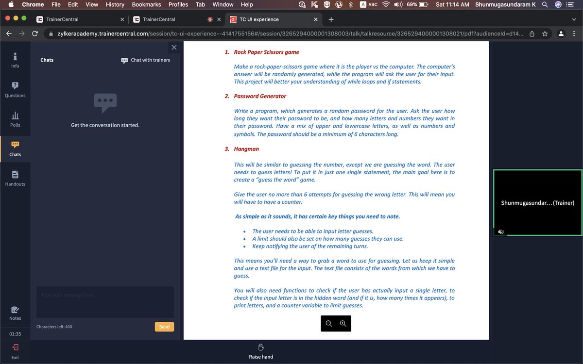 rveejay's tweet photo. @SurenReddyY @Zoho @svembu When you have the questions tab open, the content that are in landscape mode has to render as per the aspect ratio and hence won’t occupy the whole screen height. There is a full screen option that will allow you to focus on just the content while presenting. https://t.co/wUJGj1hjRF