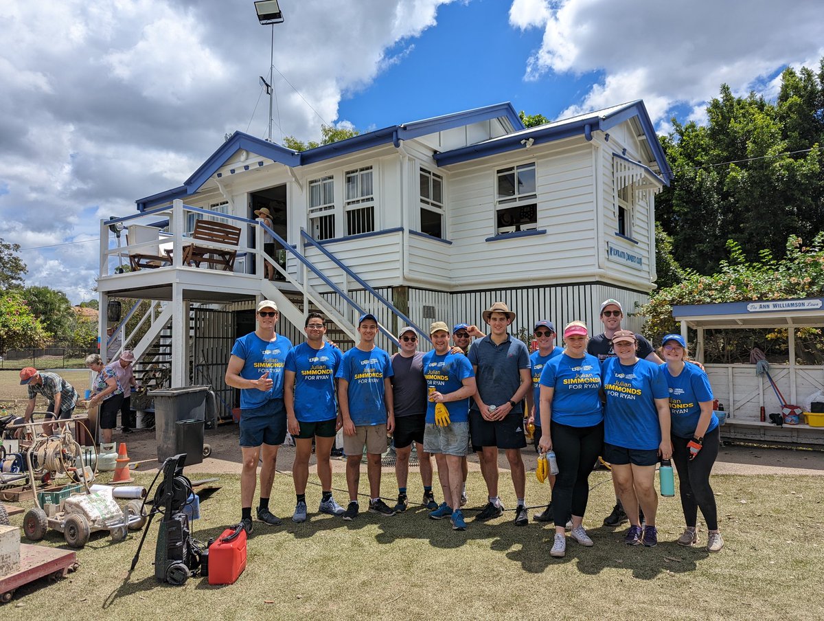 YLNPPresident's tweet photo. Thanks to the local clubs that welcomed our members to join their Brisbane flood clean up armies today. YLNP members also doorknocked affected areas, performing welfare checks and updating Queenslanders on the official govt financial &amp; mental health support available to them ❤️ https://t.co/kdJ4cgTXdv