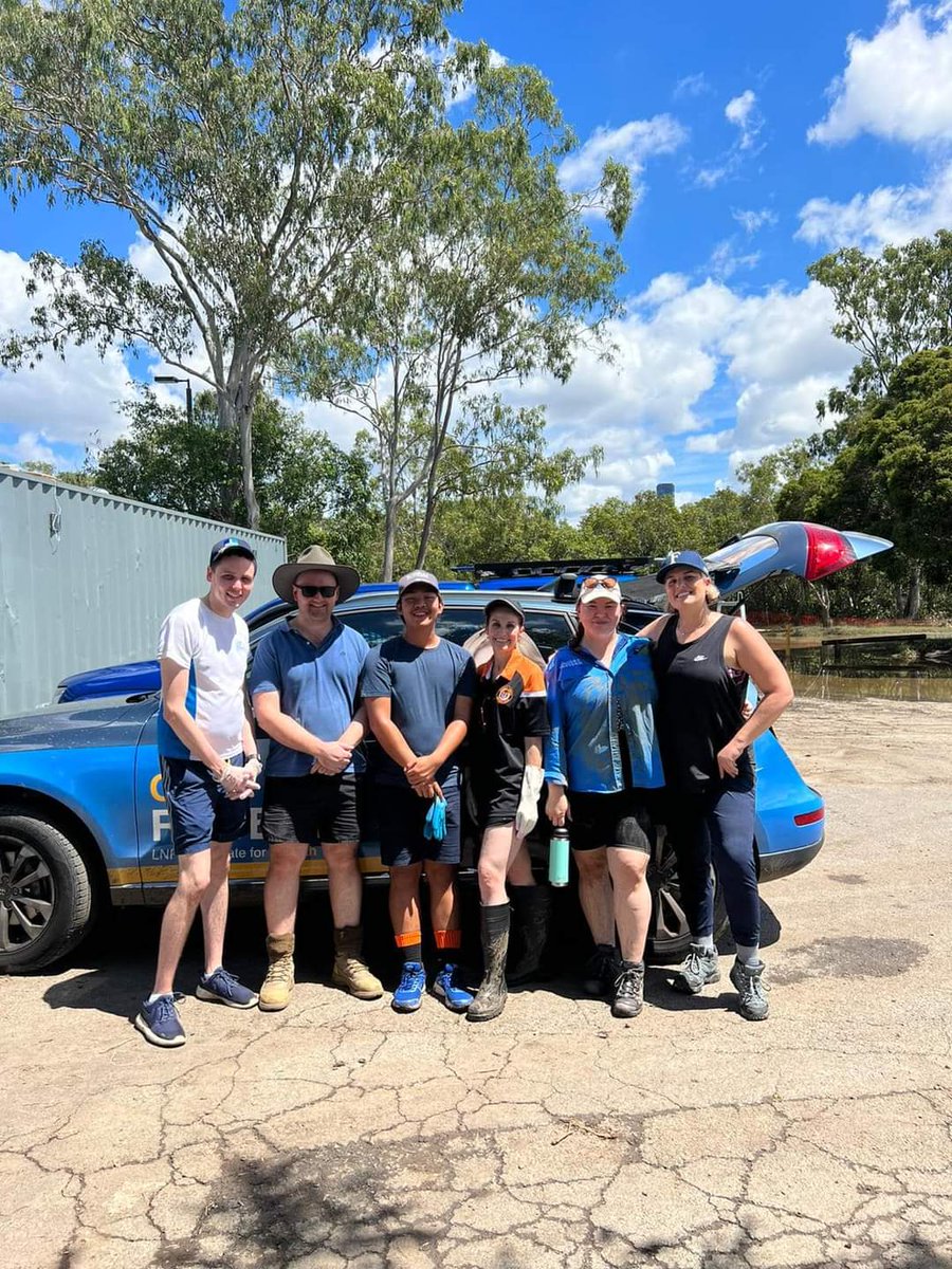 YLNPPresident's tweet photo. Thanks to the local clubs that welcomed our members to join their Brisbane flood clean up armies today. YLNP members also doorknocked affected areas, performing welfare checks and updating Queenslanders on the official govt financial &amp; mental health support available to them ❤️ https://t.co/kdJ4cgTXdv
