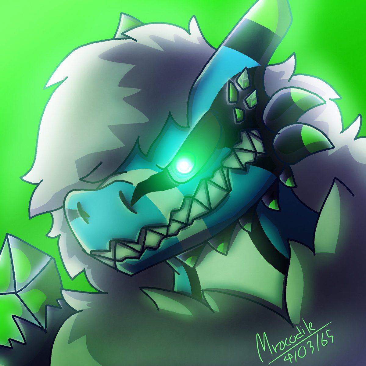 CrocodileDragon's tweet photo. @RetroSpecter_ #FANART 
Perfect https://t.co/iMPn1oVksL