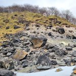 まさか…九尾の狐が逃げ出した？!那須の殺生石が真っ二つに割れてしまっている…