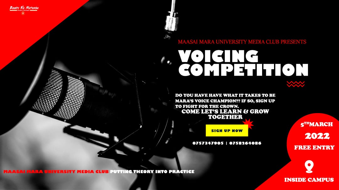 Sophiakabeyu's tweet photo. Ukikosa utasimuliwa lakini ujuzi utaukosa, come let's learn as we get entertained #voicingcompetitionmmarau
#mmumediaclub
@TheEyeMara @MMaraUniversity @frankjenerali @ruga_eval https://t.co/yFCrzI5yR4