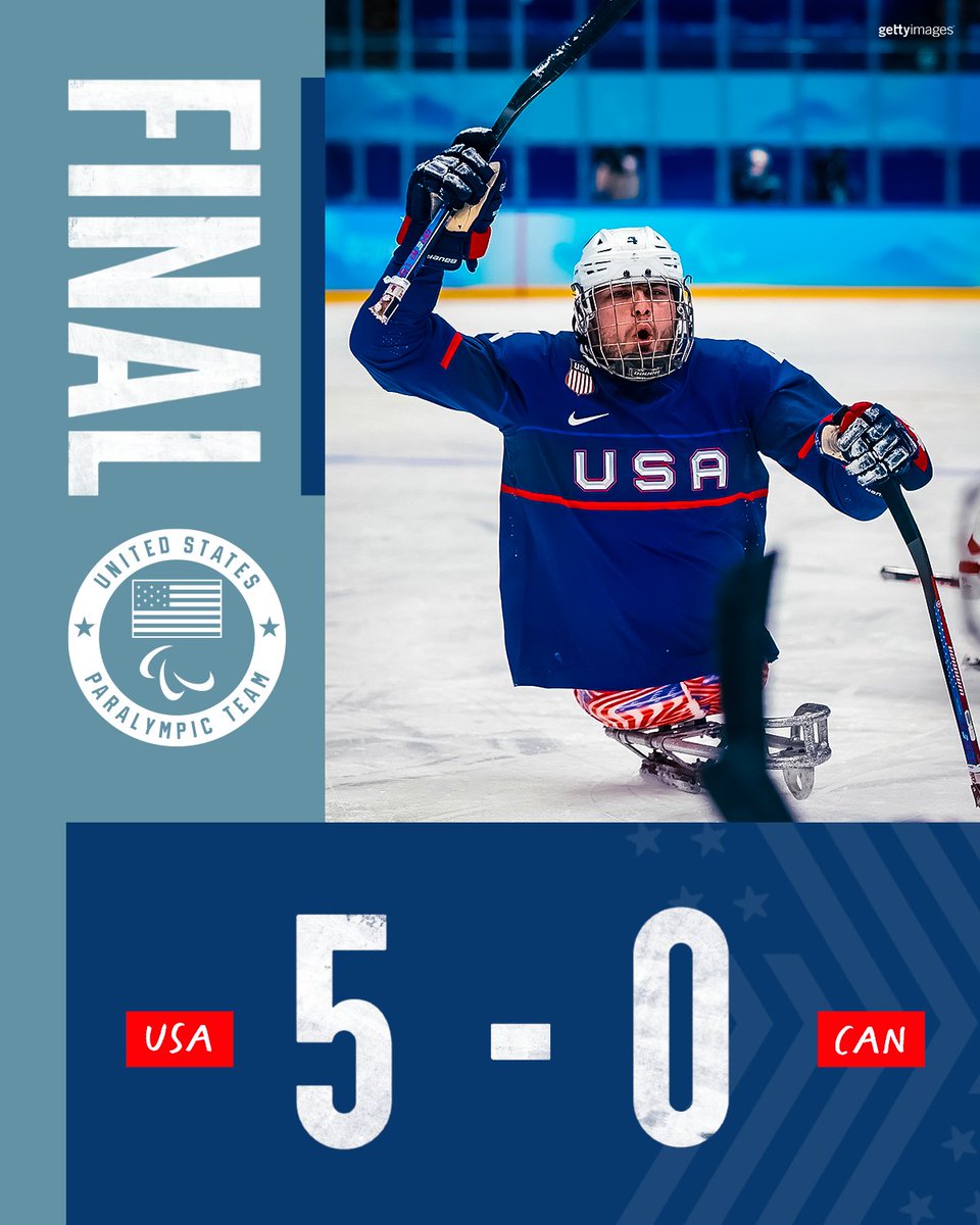 5-0 TO OPEN! 🇺🇸

#ShowTheWorld x #WinterParalympics