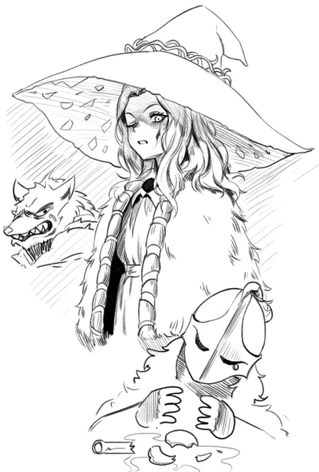 I draw this and lost my soul.. #ELDENRING 