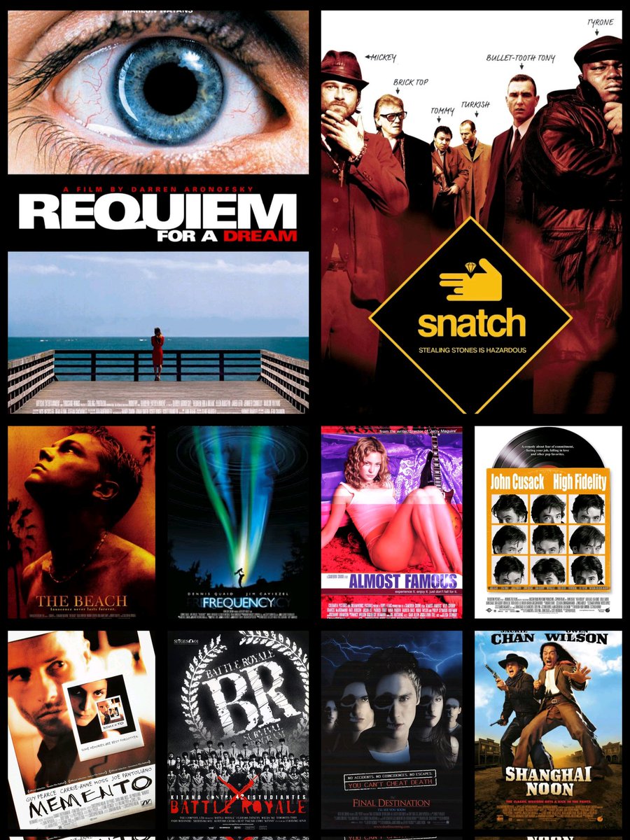 JamesLisle79's tweet photo. On to the 00s
My Top 10 films from the year 2000
#FilmTwitter 
#Top10Films
#00sFilms https://t.co/hxJszHBuR8