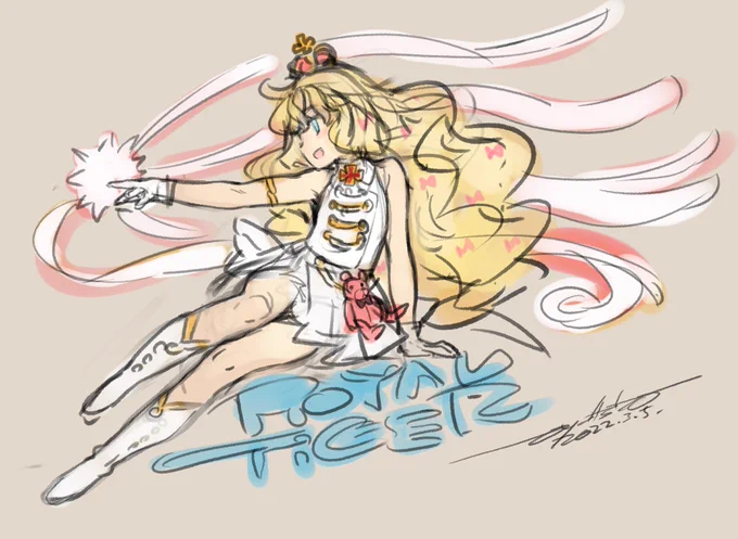 ノーズアート落書き。アーサーちゃん。 