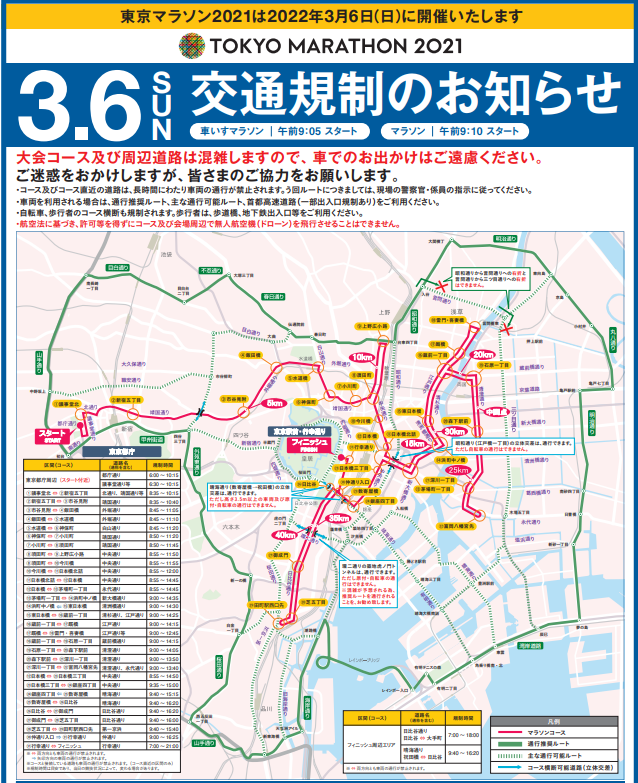 TAXIinfoTOKYO's tweet photo. 東京マラソン"2021"交通規制のお知らせ

「東京マラソン2021が延期されての開催で、2022の開催はありません」とのことです。ややこしい～
いすれにしても、明日出番予定の皆様は以下リンクや各社の点呼場でご確認ください。

#東京マラソン #規制 #タクシー
https://t.co/PjRsnzp2NI https://t.co/1kdJmwv7Yx