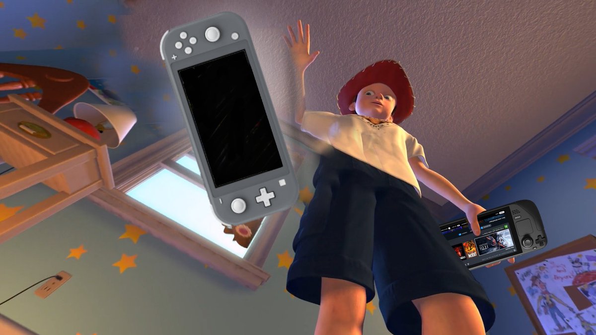 ondrabenes's tweet photo. I don’t want to play with you anymore #NintendoSwitch #SteamDeck https://t.co/94U4DVFYWP