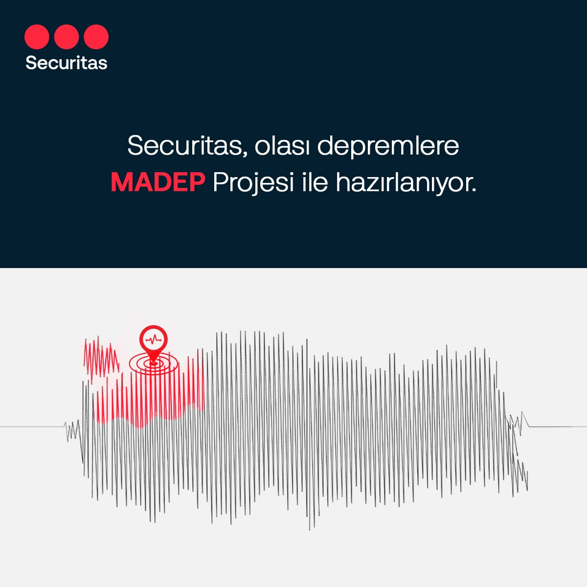 SecuritasTR's tweet photo. Geliştirdiğimiz Marmara Depremi Projesi (MADEP) ile olası depremlere karşı hazırlanıyor ve farkındalık yaratmayı amaçlıyoruz.

#SecuritasTürkiye #FarklıBirDünyaGörün #MADEP #DepremHaftası https://t.co/NWoNwmoGGu
