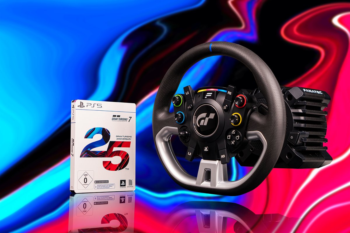 fanatec's tweet photo. With Gran Turismo 7 just released, we have some great news; The GT DD Pro is now available in all regions!

🇪🇺 - https://t.co/BOCtNb424Y
🇺🇸 - https://t.co/dTDg85O8Vs
🇦🇺 - https://t.co/UuV90zG64F
🇯🇵 - https://t.co/n31kdBury8

#Feelyourline #GranTurismo7 #GranTurismo https://t.co/A7R58Cf6rW