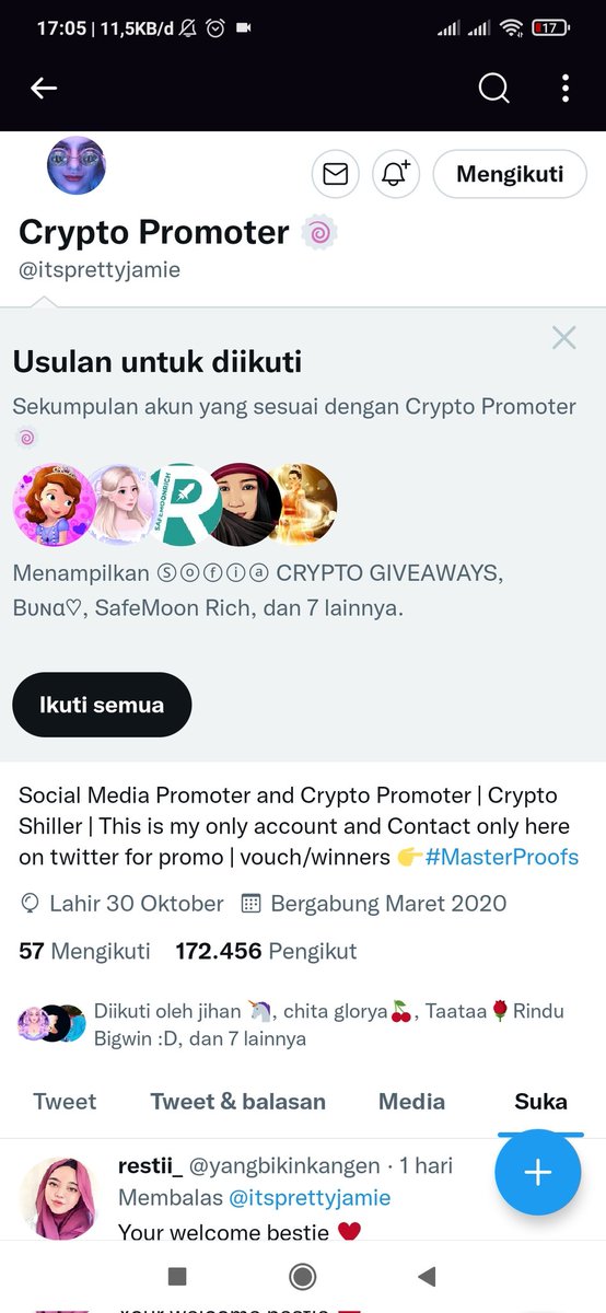 FITRIYA42019404's tweet photo. @susruby @itsprettyjamie Done kk https://t.co/sNb3fLKFYf