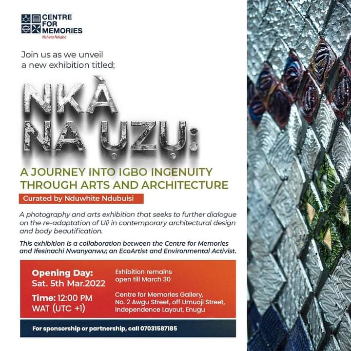coolfinesse's tweet photo. To learn how our material culture can be adapted into the modern day Igbo architecture, endeavour to attend the opening exhibition on Nkà na Uzu: A journey into Igbo ingenuity through arts and architecture by @environment_one and @cfmemories today by 12noon. https://t.co/sFx9ijD2Pk