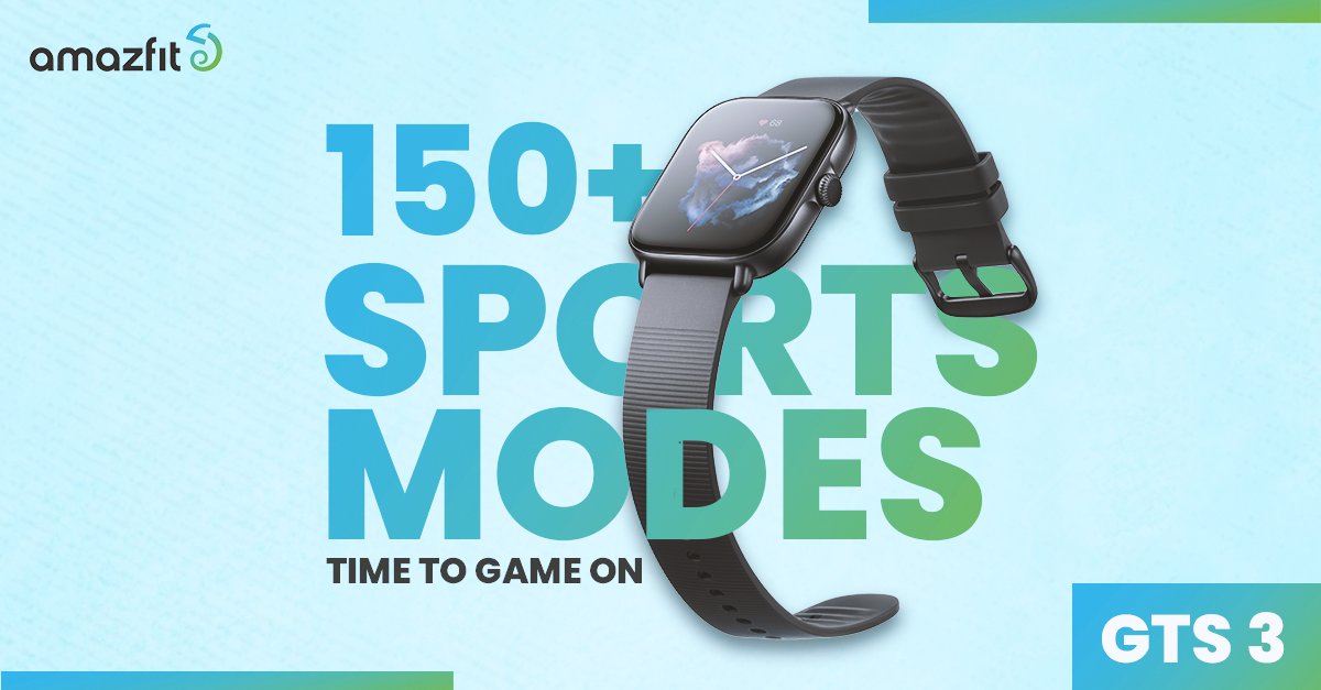 AmazfitIN's tweet photo. Try new challenges everyday. Explore from 150+ sports modes on the GTS 3 and #UpYourGame!
#GTS3 #Amazfitindia #Fashion #Health #Fitness #Health #Adventurer #Smartwatch #UpYourGame #Sports #SmartHealthMadeEasy https://t.co/X6lBEffob3