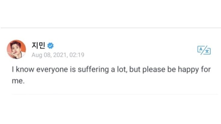 luvcandymimi's tweet photo. everyone, jimin wants to tell you something ♡ https://t.co/mEJpYyKgZc
