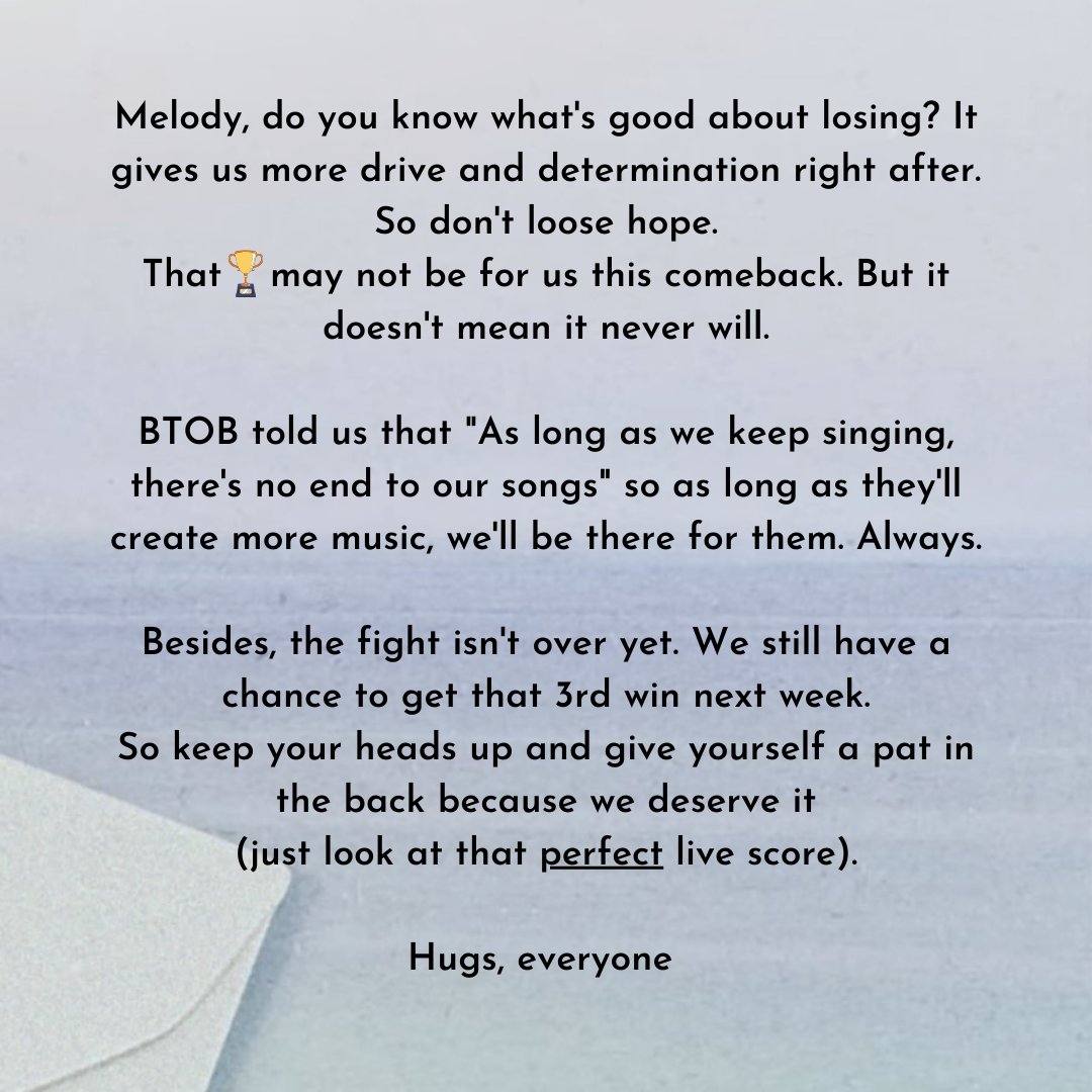 BTOBPH_CBTeam's tweet photo. Dear, Melody. 💙

#노래_The_Song @OFFICIALBTOB https://t.co/rbRltMLFPw