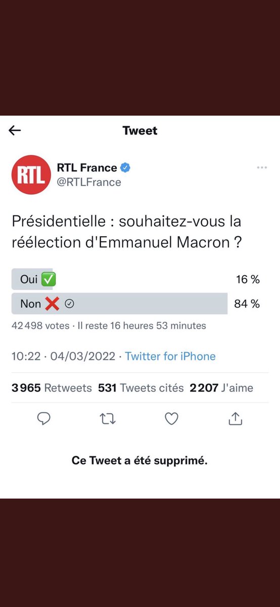 #STOPcencure #MacronDehors 
Je serai prêt a vote n’importe qui ( sauf #Melenchon ) pour qu’il se casse . Le pire président