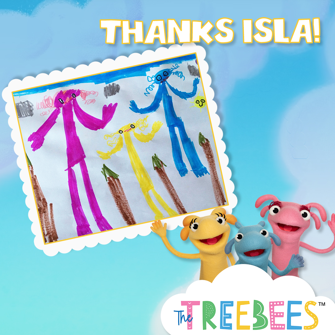 TheTreebees's tweet photo. These just keep getting better! 😍
Thank you Isla for sharing your art of The Treebees with us! 🎨
Have something to share with us? TAG US IN THE POST!
Listen To The Treebees
https://t.co/8LTPP2vUmn
#fanart #kidsart #TheTreebees #kidsongs https://t.co/rTOMLPdRcy