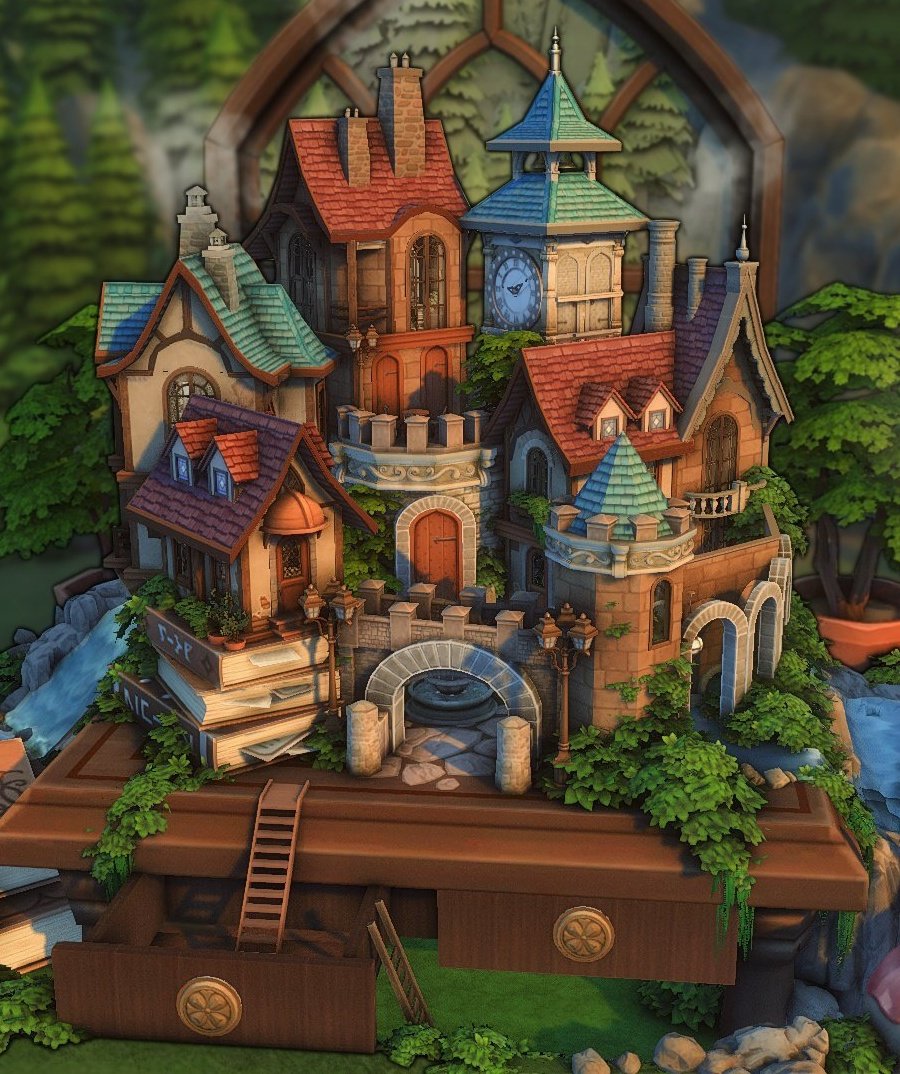 SatiSimBuilds's tweet photo. Reference vs Sims Build 📚🪑 https://t.co/hKlDj5afAq