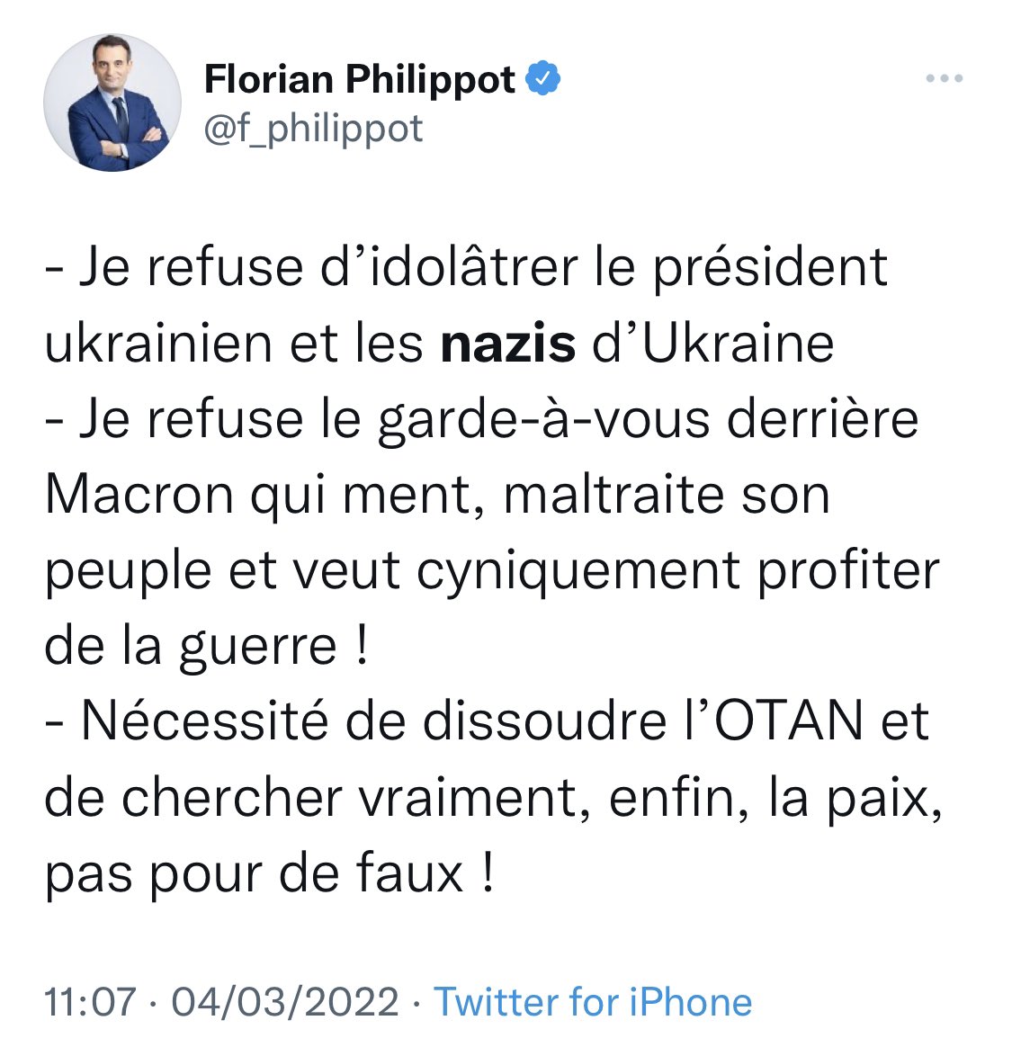 SophiaAram's tweet photo. Il serait temps que Twitter mette des messages d'alerte sur les comptes relayant la propagande de Poutine. 
ET que l'ensemble des médias cessent leur complaisance à l'égard des mouvements qu'il défend. 
#GiletsJaunes #AntiVax #Antipass, #ConvoiDesTeubes #Poutiniste ... https://t.co/Dsm2V5Gw53