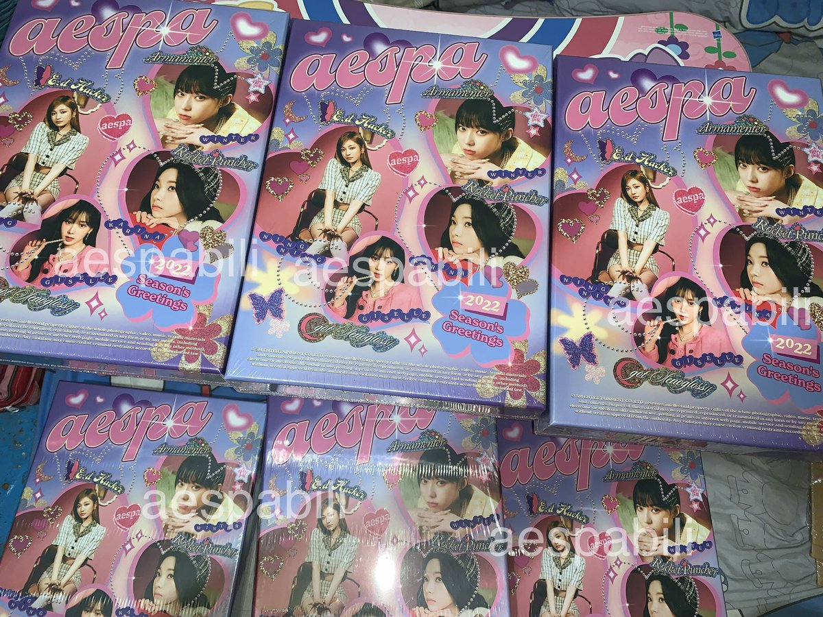 aespabili's tweet photo. #aespadating
-Karina Rosary Rings Batch2
-aespa Seasons Greetings 2022 remaining https://t.co/vmRxlg5e97
