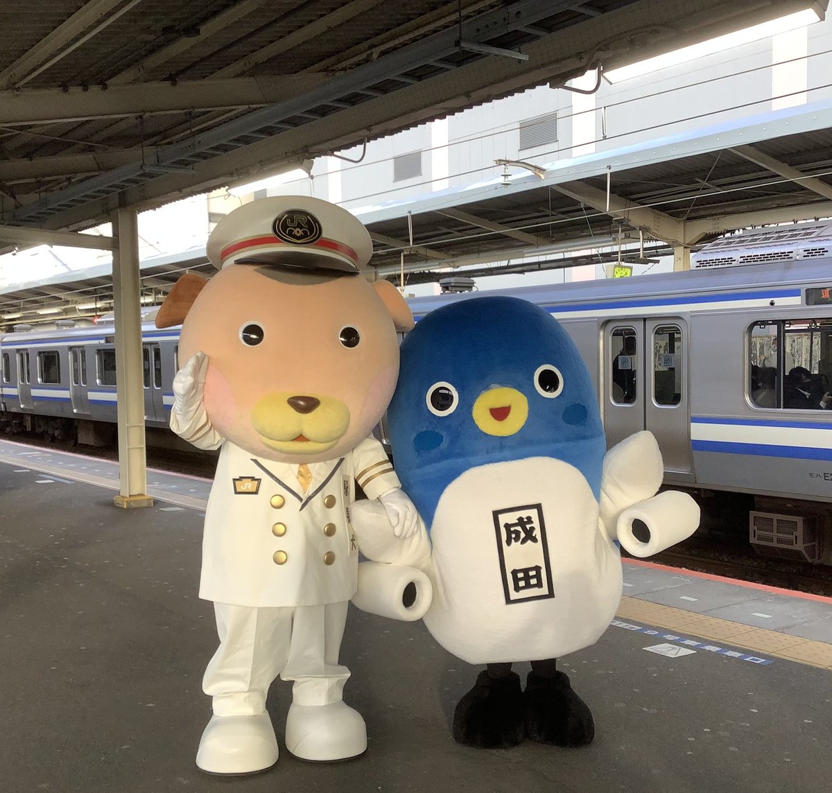 注目‼️ナル🐾🎵🐶 3/20(日)【NARIFES情報④】#成田駅 『駅長犬&うなり