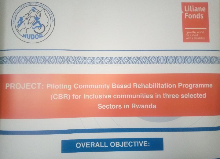 AfricaLinc's tweet photo. With the support of 
@lilianefonds @NUDOR_Rw is #Launching the #CBR pilot #project in @Nyarugenge district of #Rwanda.Its #executive adm. asked participants to remove barriers #Challenges faced by #Children and other persons w. #disabilities in #education and other sectors https://t.co/7StiWCSMIY