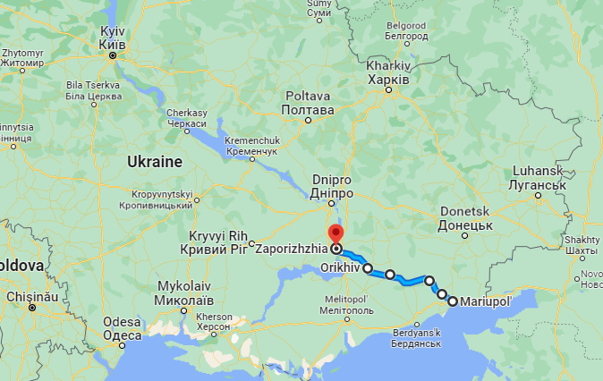 BNO News on Twitter: "Ukraine announces humanitarian corridor from Mariupol to Zaporozhye during ceasefire. "It is strictly forbidden to deviate from the route," officials warn https://t.co/byV4cWwb0I" / Twitter
