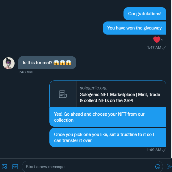 CrypticManiacs's tweet photo. Congratulations @GeoBloxx for winning the first Zombie in our #NFTGiveaway! 🎉🎉🎉

We are not done yet! This giveaway is still live!

✅Check our pinned to enter!

#XRPL #Xumm #XUMMCommunity #NFTs https://t.co/ysiJ4qV0ca