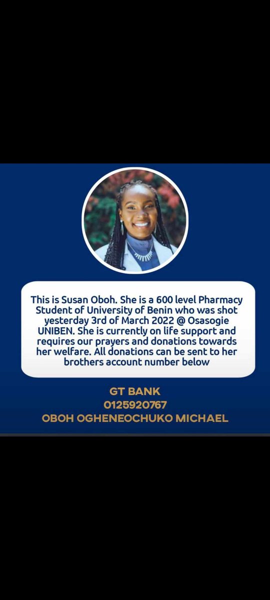 tetleydaniels's tweet photo. #SaveSusanOboh #prayforsusan https://t.co/aRlFjAZMiE