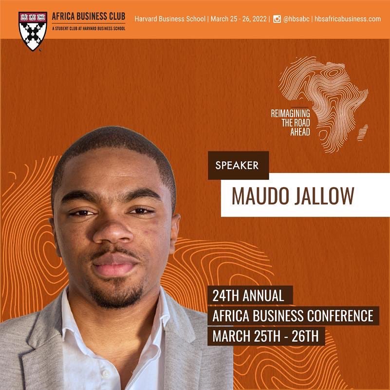 maudojallow's tweet photo. Later this month, I will be speaking at @Harvard during @HBSABC’s annual Africa Business Conference. It is cliché to say this, but this time it is warranted: I am honoured! https://t.co/z7aWIjKIhn
