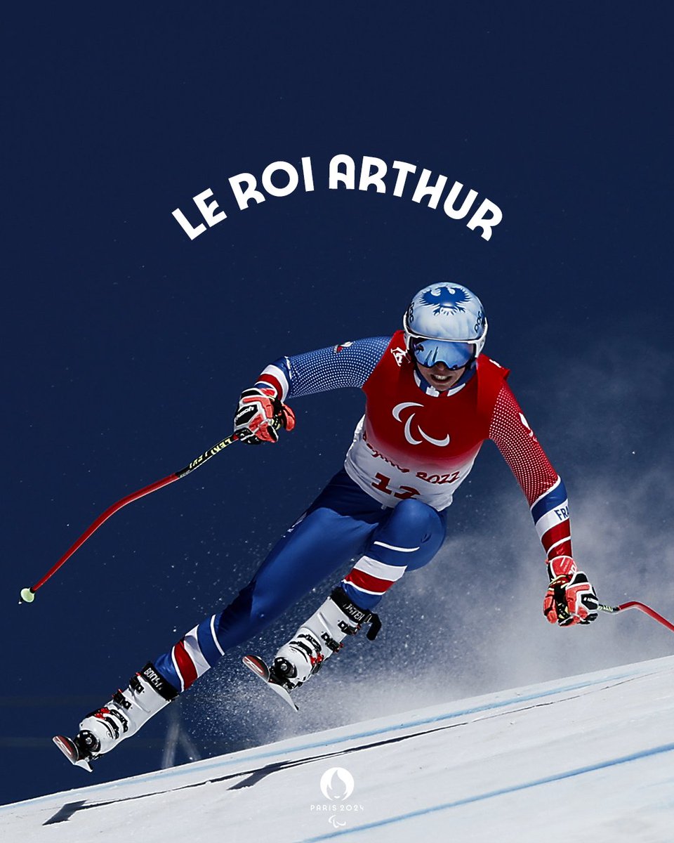 Le sacre du Roi Arthur 👑 

Après 4 médailles d’argent en 2018, le français Arthur Bauchet est couronné dans la compétition reine, grâce à une descente d’anthologie. 

Tout sauf de la Kaamelott !
#Paralympics #Pekin2022 #WinterParalympics