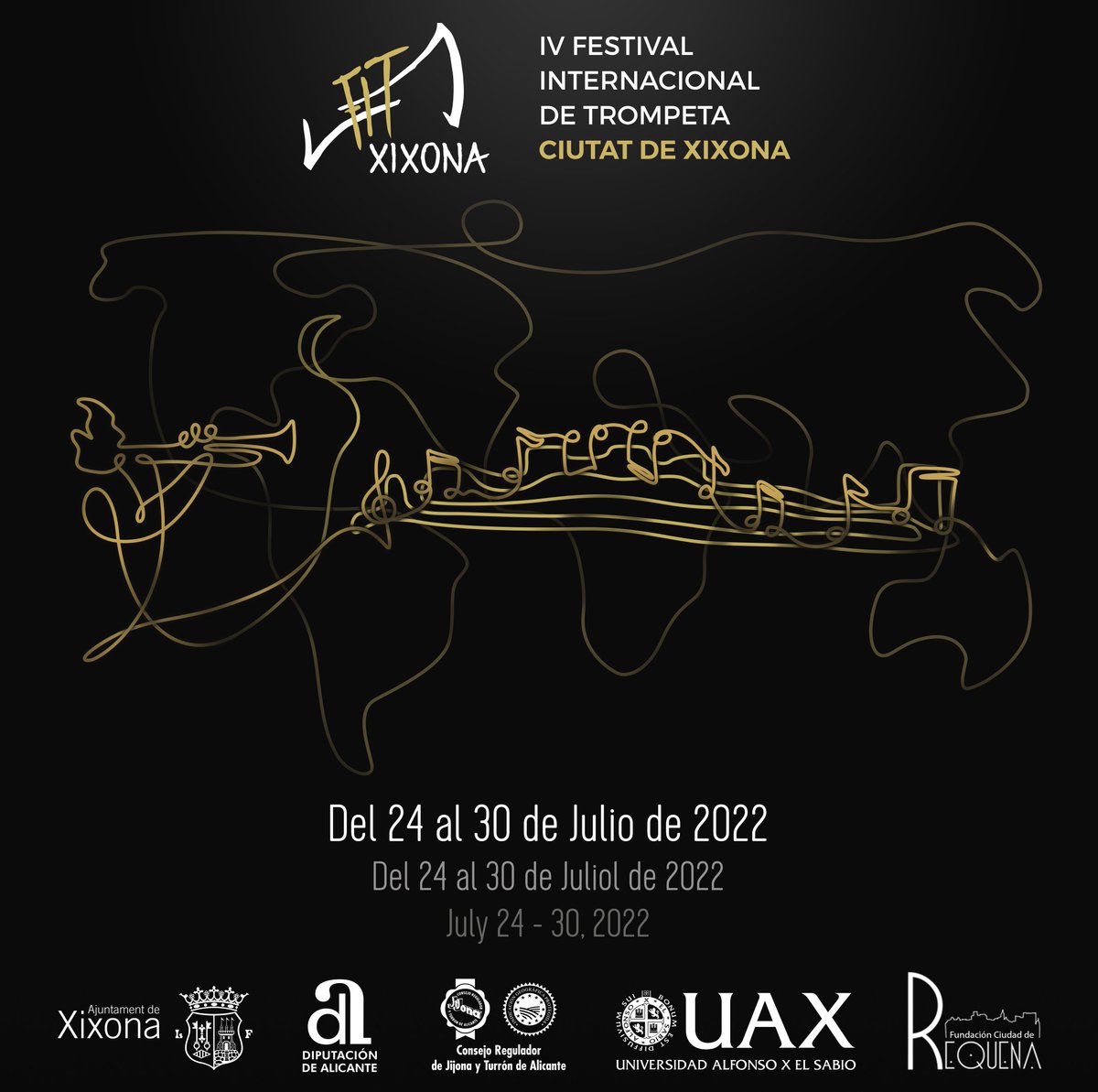 FXixona's tweet photo. We are already preparing the 4th edition of the International Trumpet Festival “Ciutat de Xixona”
Soon we will announce the Masters who will accompany us this year 🔥🎺
You can already register through fitxixona@gmail.com Limited places and lots of news 🥴🎼Don't miss your place https://t.co/ougDuup4x5