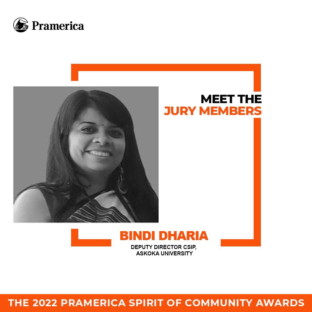 Emergingvis's tweet photo. Ms. Bindi Dharia is Deputy Director, Centre for Social Impact and Philanthropy (CSIP), Ashoka University. She has previously worked with the Tata Trusts for Grant Relationships Management and Piramal Foundation. https://t.co/jccxuaJaC4