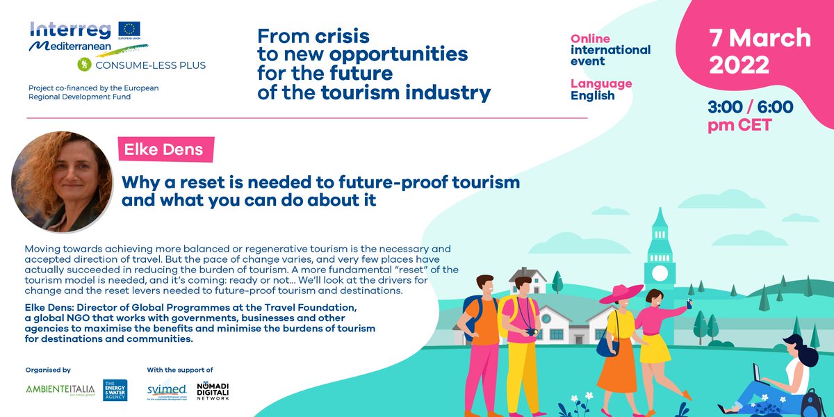 Consumeless12's tweet photo. Would you like to explore the new opportunities that are opening up for the tourism industry, through the analysis of concrete cases from different parts of the world?

See you on Monday 7 March 👉https://t.co/bWzNK9MfO8

@francescafolda @danilo_messineo @trichromat
@elkedens https://t.co/VFwwq8FgoK