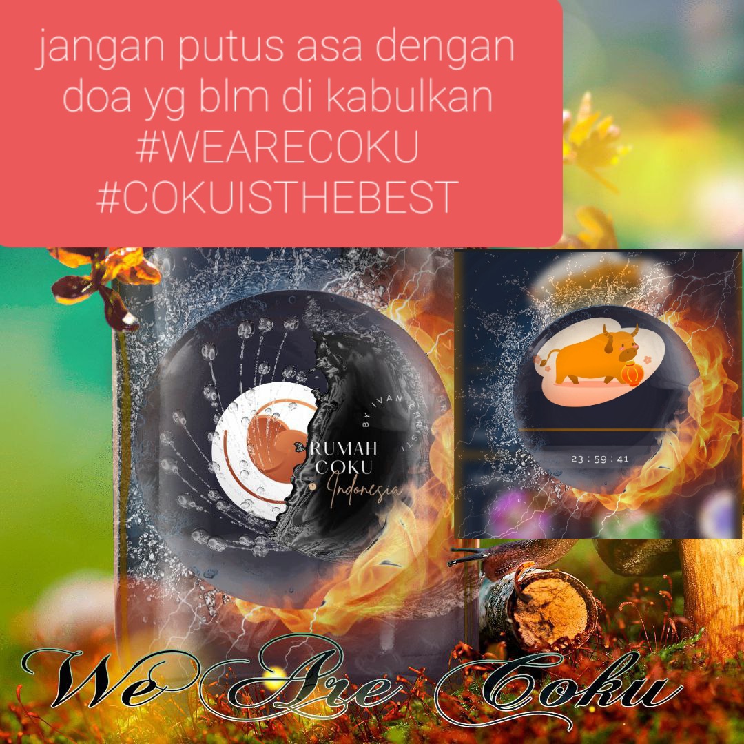 JayaKarnita's tweet photo. #Abang
#Coku
#CokuIndonesia
#CokuCoin
#CokuCryptoCurrency
#WeAreCoku
#RumahCokuIndonesia
#CokuIsTheBest
#CokuInternational
#IloveCoku
#CokuisMiracle https://t.co/CvqyvW5IVN