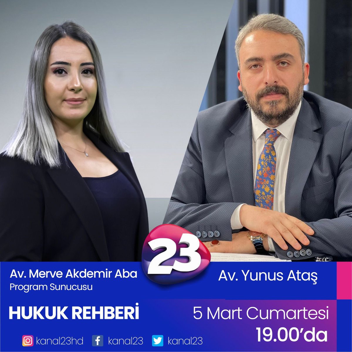 Hukuk ve Adalet Politikaları Başkanımız <a href="/ynsatas/">Av.Yunus ATAŞ</a> Tüketici Hukuku İle İlgili Programını İzlemenizi Tavsiye Ederim.<a href="/myeneroglu/">Mustafa Yeneroğlu</a> <a href="/Kanal23HD/">Kanal 23</a> #Elazığ