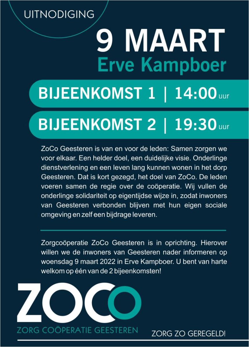 ErveKampboer's tweet photo. Kom en laat je informeren!! https://t.co/0wrZDhJvVf