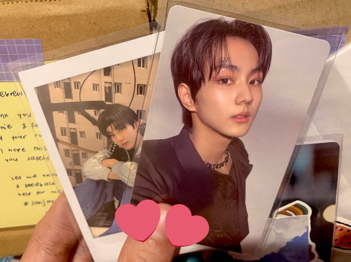 beubeunny's tweet photo. Tysm @sunjaykicart! I received won’s no set in good condition, also thank you for the freebies! Take care ^ - ^ ❤️
#wbm_mails
#sunjaykiproofs https://t.co/M5pbSBLDsM