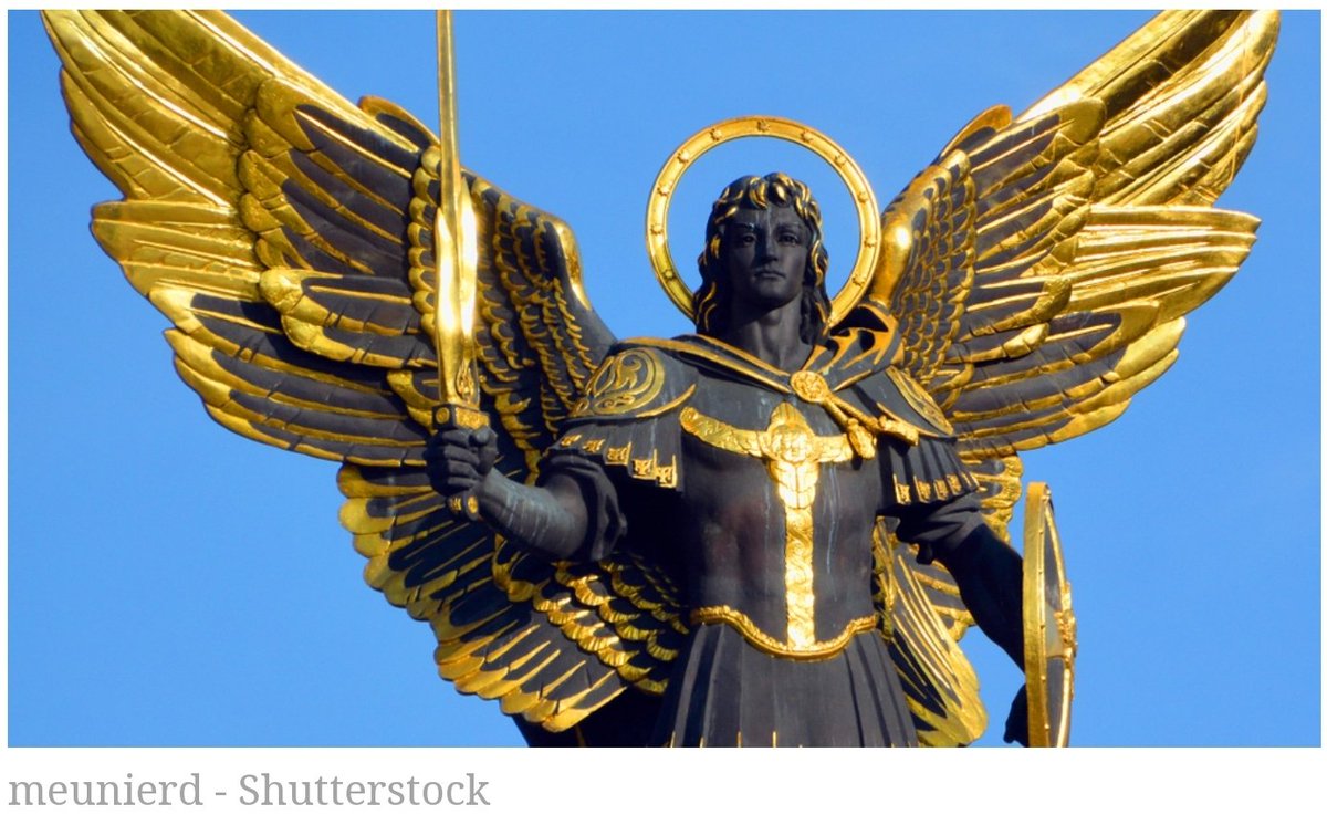 AleteiaES's tweet photo. “San Miguel Arcángel, defiéndenos en el combate contra las maldades e insidias del demonio. Sé nuestra ayuda, te rogamos suplicantes...
Con el poder que te viene de Dios ¡arroja en el infierno a Satanás!".

#Aleteia

(San Miguel es patrono de Kiev, Ucrania) https://t.co/DrS90GBNx7