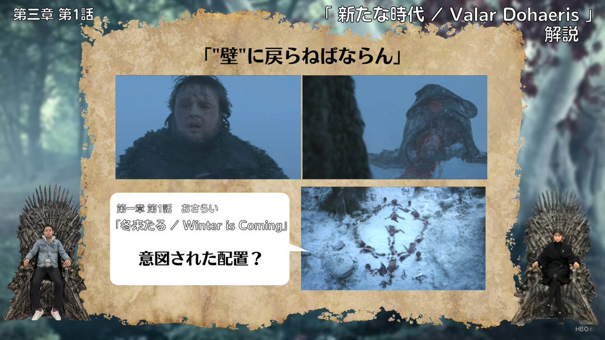 心はウェスタロス ゲームオブスローンズ Al Twitter ゲームオブスローンズ トーク番組 心はウェスタロス 41 ゲーム オブ スローンズ 解説トーク 第三章 第1話 新たな時代 Valar Dohaeris Youtubeとポッドキャストで 配信中 Youtubeは画像つきで補足説明あり