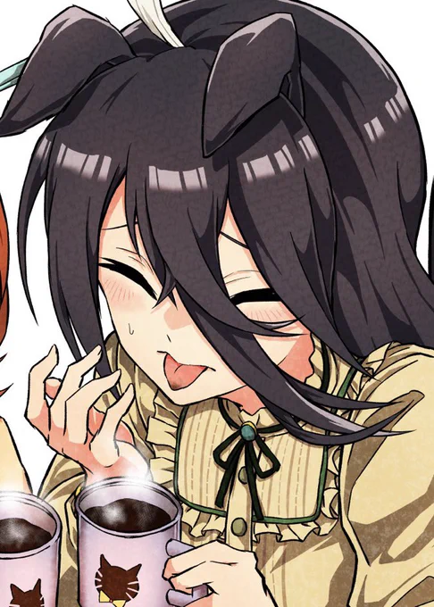 ライスシャワー、マンハッタンカフェお誕生日おめでとうございます!
過去絵に少し手を加えたものをのせときます… 