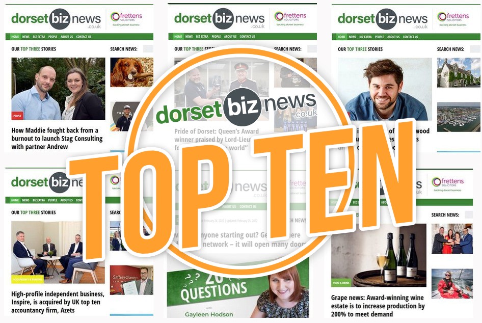 Counting down the week’s Top Ten most viewed stories incl. <a href="/pipoceanracing/">Pip Hare Ocean Racing</a> <a href="/DorsetComFnd/">Dorset Community Foundation</a> <a href="/imageHOLDERS/">imageHOLDERS</a> <a href="/safferys/">Saffery</a> <a href="/BHAreaBAHA/">BAHA</a> <a href="/HealthyLivingJW/">Healthy Living James</a> <a href="/miramarbmth/">Miramar Hotel</a> @Inspireacc @Chestnut2001 <a href="/CherryT_Nursery/">Cherry Tree Nursery</a> <a href="/NaturalRawFood/">Nurturing by Nature</a> <a href="/Colliers_UK/">Colliers UK</a> See the full chart at: dorsetbiznews.co.uk/check-out-this…