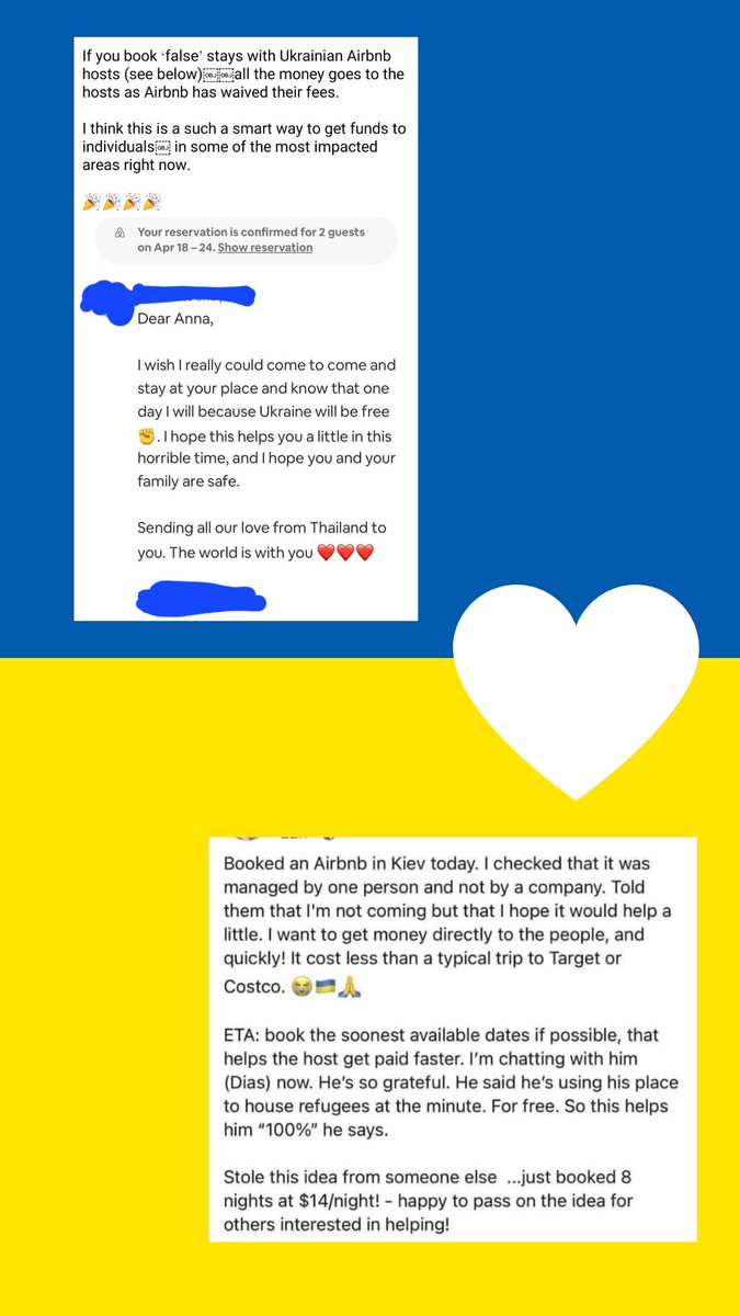 nanesworld's tweet photo. You can book Airbnbs in the Ukraine without any fees and the money goes directly to the host who is able to look after their families and other people in need. Great way to spend money and help people fast
#HelpUkraineNow https://t.co/B8bU5422HP