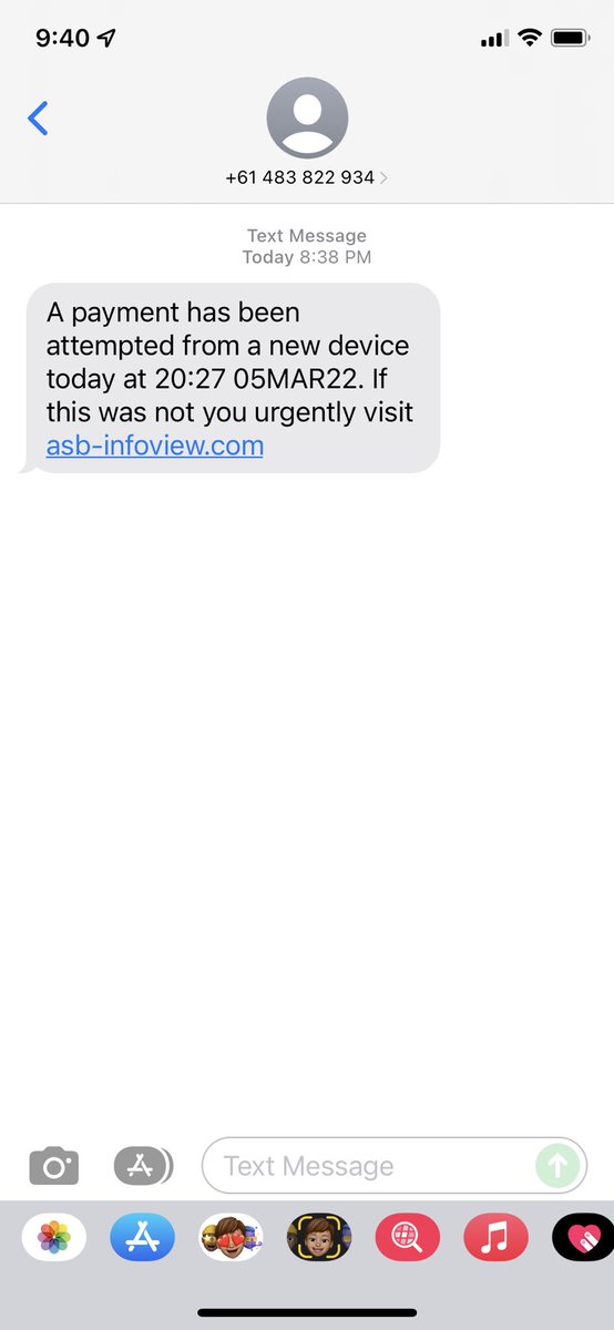 AshleeMParkes's tweet photo. @ASBBank I’m not a customer of yours, but there appears to be a scam doing the rounds trying to associate with you guys https://t.co/tOL3A0GlLQ