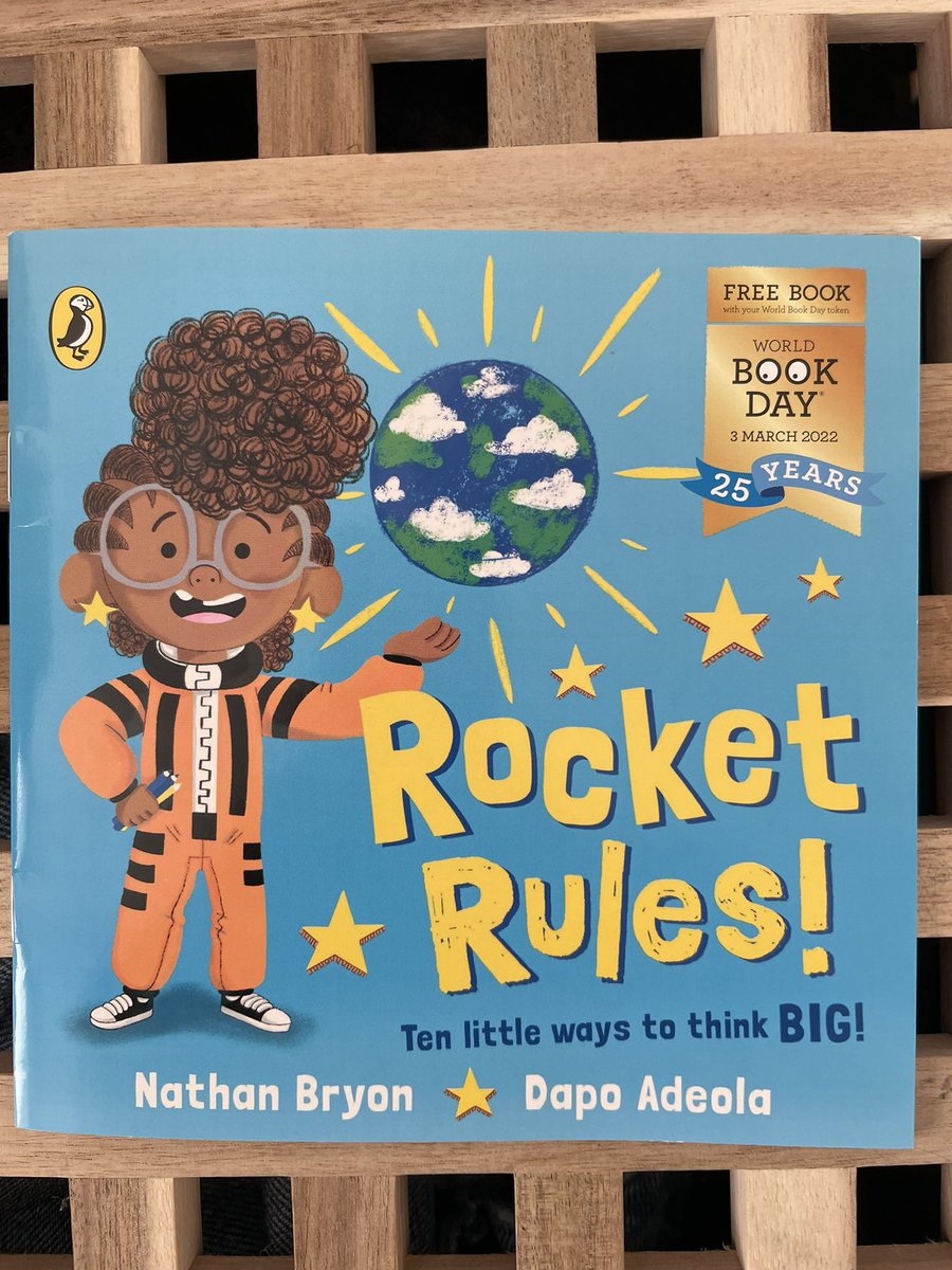MrsGriffiths7's tweet photo. Picked this up for a pound as part of the world book day selection. Everyone who works with children or has children needs it! It’s amazing! I already love the book look up. #rocketrules #WorldBookDay #theworld #lookup @StanleyGrovePA @AHMrsMoore @MissEmmaTurner https://t.co/uRmJQbHl4E