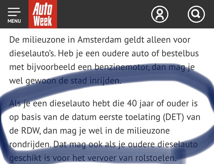 Met een euro4 of hogere diesel wel de stad in en met een diesel die 40jaar of ouder is😳 😳