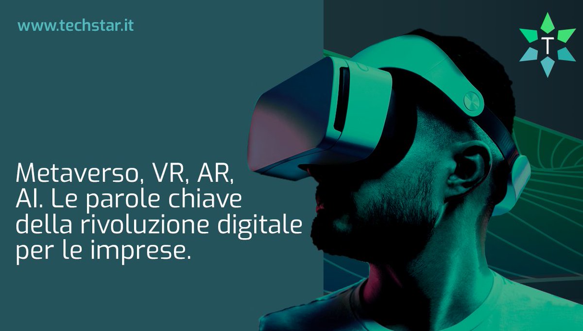 #Metaverso, AR, VR, sono il vocabolario della nuova rivoluzione digitale, con cui le aziende possono cogliere potenzialità finora inesplorate. Ne parliamo sul nuovo sito #TechStar: techstar.it

#metaverse #immersivereality #virtualreality